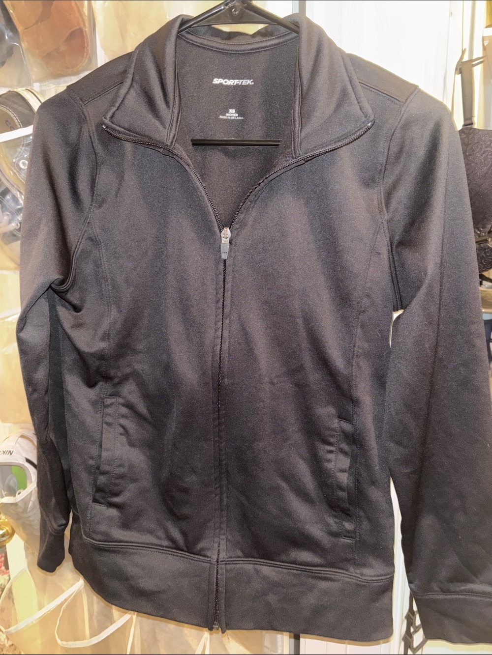 Sport-Tek Women's Black Zip Sweatshirt